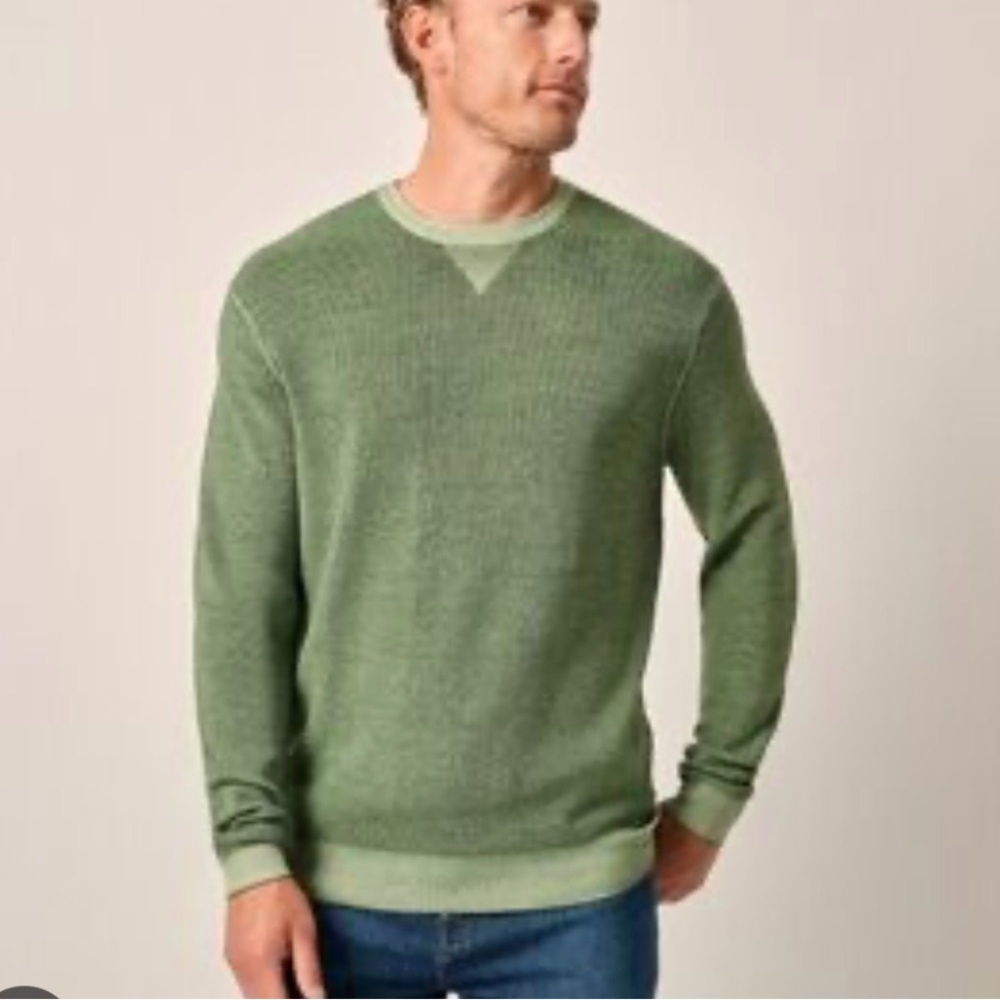 johnnie-O Burgess 100% Merino Wool Sweater in Valley size S